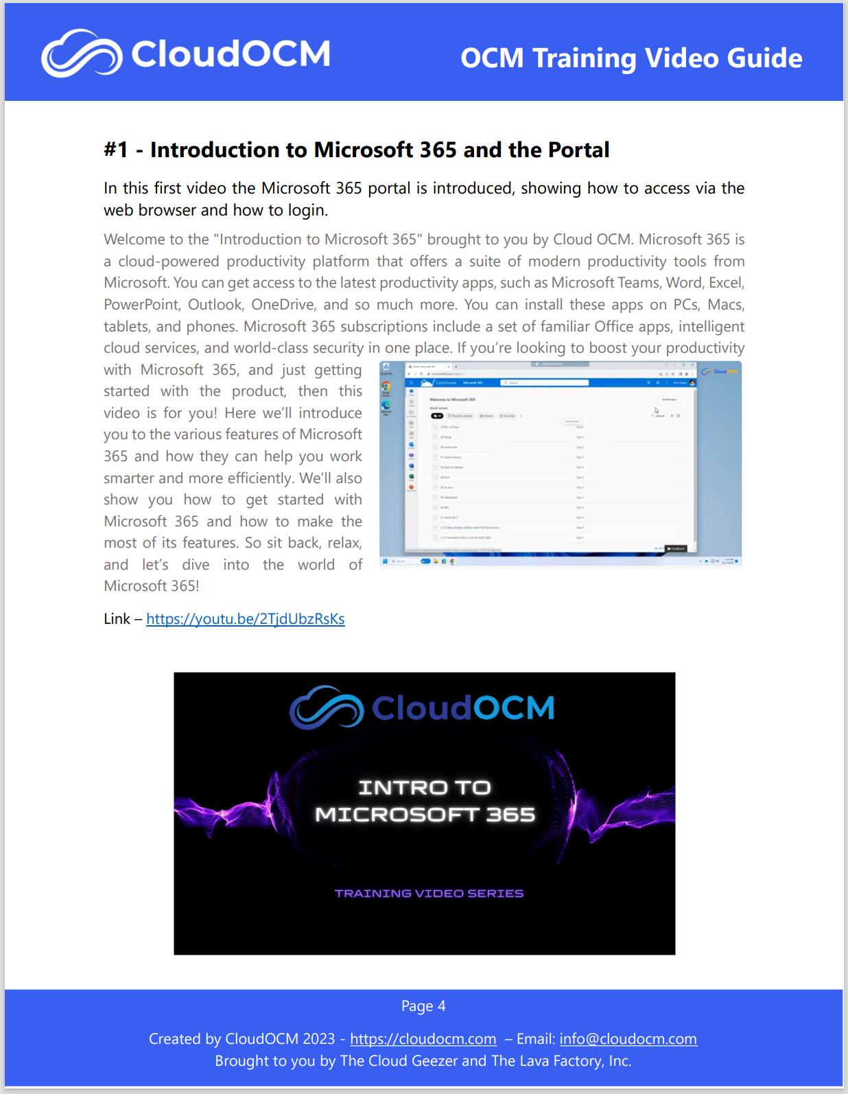 CloudOCM - Core Video