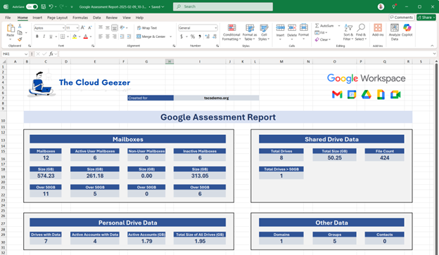 Google GSuite Discovery Tool