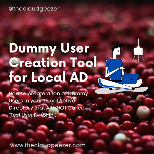 Create Dummy Test Users in Active Directory