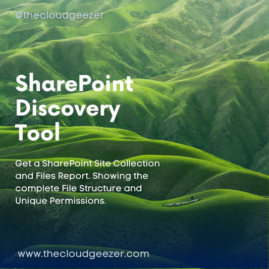 SharePoint Sites/Files Discovery Report